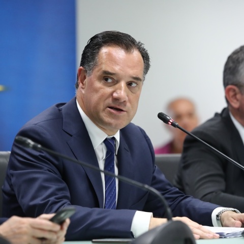 Ο υπουργός Εργασίας, Άδωνις Γεωργιάδης