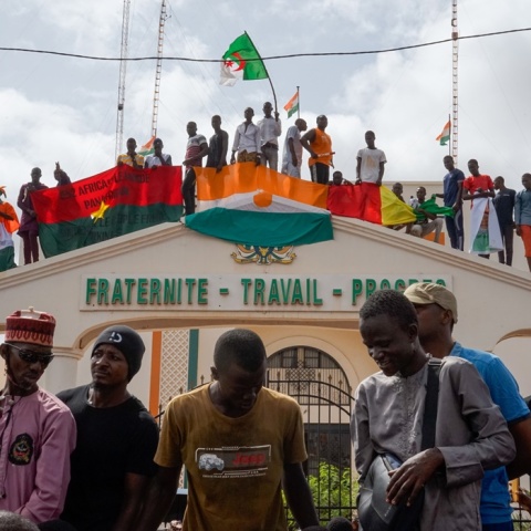 Διαδηλωτές στον Νίγηρα