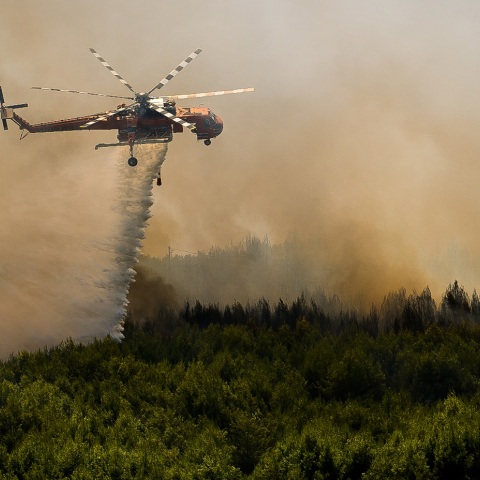 Πυροσβεστικές δυνάμεις επιχειρούν σε φωτιά