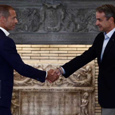 Ο Κυριάκος Μητσοτάκης με τον Αλεξάντερ Τσέφεριν