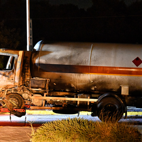 Φωτιά σε βυτιοφόρο στην Κακιά Σκάλα