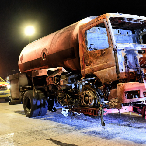 Φωτιά σε βυτιοφόρο