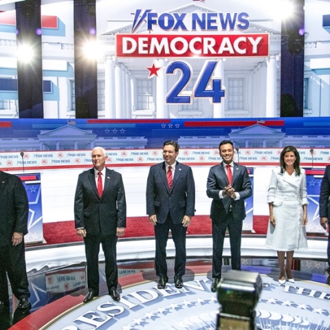 Στιγμιότυπο από το debate για το χρίσμα των Ρεπουμπλικάνων