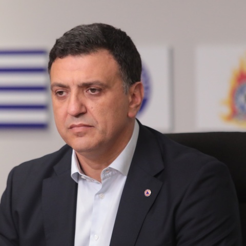 Ο υπουργός Κλιματικής Κρίσης και Πολιτικής Προστασίας, Βασίλης Κικίλιας