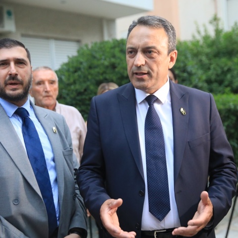 Χαράλαμπος Κατσιβαρδάς και Βασίλης Στίγκας