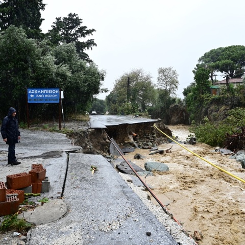 Καταστροφές από την κακοκαιρία Daniel