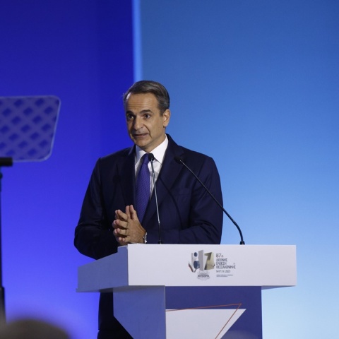 Ο Κυριάκος Μητσοτάκης στην 87η ΔΕΘ