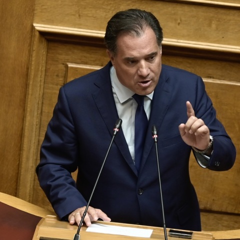 Ο Άδωνις Γεωργιάδης στη Βουλή