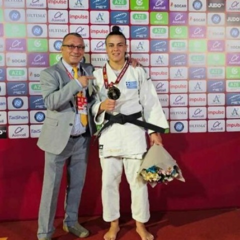 Τζούντο: «Χρυσή» στο γκραν σλαμ του Μπακού η Ελισσάβετ Τελτσίδου - Πλησιάζει ακόμη περισσότερο ο στόχος της πρόκρισης στους Ολυμπιακούς Αγώνες του Παρισιού.