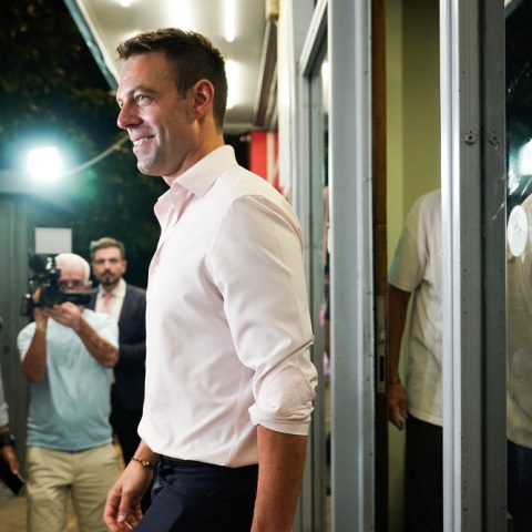 Ο Στέφανος Κασσελάκης στην Κουμουνδούρου