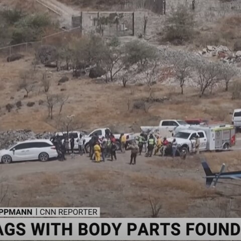 Οι αρχές στο σημείο όπου βρέθηκαν τα πτώματα στο Μεξικό