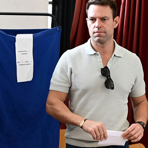 Ψηφοφορία για τις αυτοδιοικητικές εκλογές από τον Πρόεδρο του ΣΥΡΙΖΑ - Προοδευτική Συμμαχία Στέφανο Κασσελάκη, Κυριακή 8 Οκτωβρίου 2023