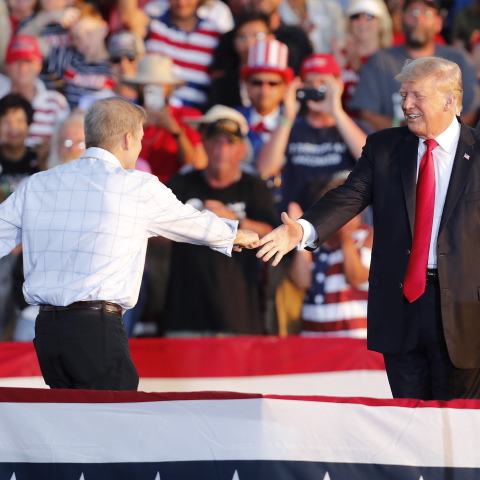 Ο Τζιμ Τζόρνταν και ο Ντόναλντ Τραμπ