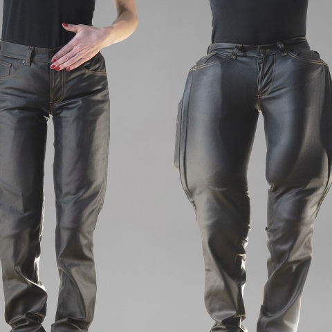 Mo'cycle: Τζιν - αερόσακος για προστασία του κάτω μέρους του σώματος του μοτοσικλετιστή - Από ανθεκτικό υλικό ντένιμ με νέα τεχνολογία.