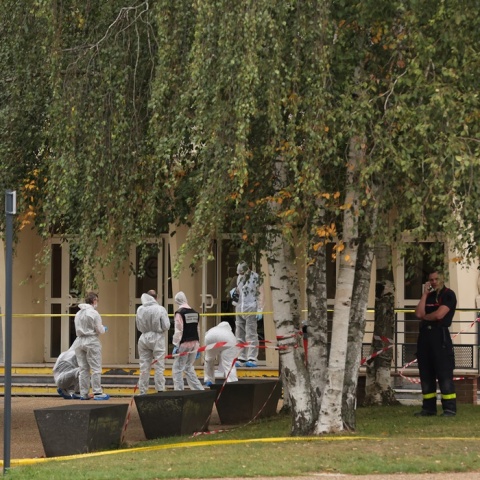 Το σχολείο όπου δολοφονήθηκε ο καθηγητής στην πόλη Αράς της Γαλλίας