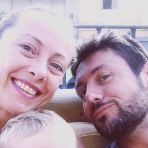 H Giorgia Meloni και ο πρώην σύντροφός της, Andrea Giambruno