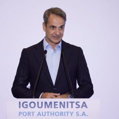 Ο Κυριάκος Μητσοτάκης στην Ηγουμενίτσα για την πώληση του λιμανιού