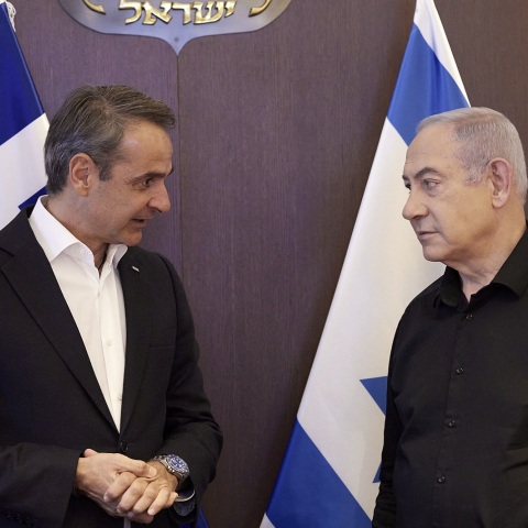 Κυριάκος Μητσοτάκης: Συνάντηση του πρωθυπουργού με τον Μπενιαμίν Νετανιάχου - Δικαίωμα του Ισραήλ στην αυτοάμυνα - Ανάγκη προστασίας των αμάχων.