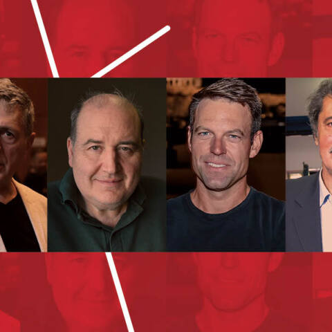 Τα πρόσωπα που πρωταγωνιστούν σήμερα στις ειδήσεις για τον ΣΥΡΙΖΑ: Στέλιος Κούλογλου, Νίκος Φίλης, Στέφανος Κασσελάκης, Παύλος Πολάκης