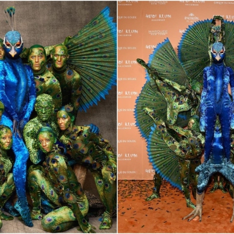 Η Χάιντι Κλουμ έγινε... παγώνι για το Halloween