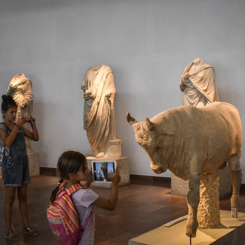 Εκθέματα στο Αρχαιολογικό Μουσείο της Αρχαίας Ολυμπίας