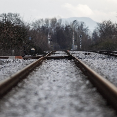 Ράγες του σιδηροδρομικού δικτύου