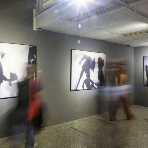 «Φ ΝΤΑΣΜ ΤΑ» στο 64ο Φεστιβάλ Κινηματογράφου Θεσσαλονίκης: άποψη από την έκθεση, με έργα του Νίκου Κεσσανλή