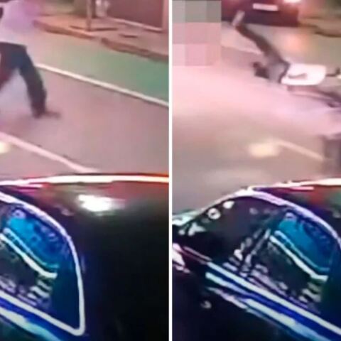 Νέο βίντεο από την στιγμή που η μηχανή παρασέρνει τον παππού και το βρέφος