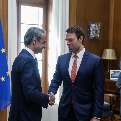 Στέφανος Κασσελάκης και Κυριάκος Μητσοτάκης