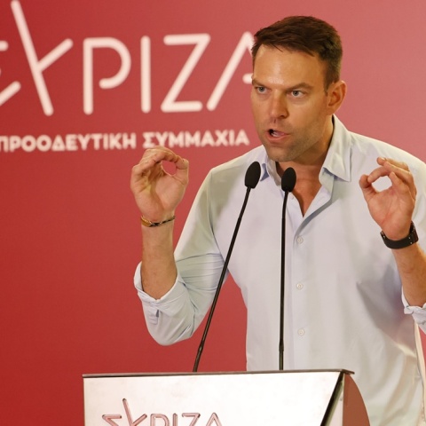 Ο πρόεδρος του ΣΥΡΙΖΑ, Στέφανος Κασσελάκης