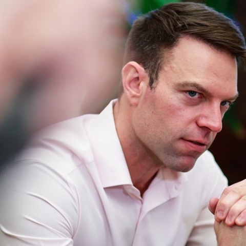 Ο πρόεδρος του ΣΥΡΙΖΑ, Στέφανος Κασσελάκης