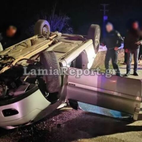 Σοβαρό τροχαίο με δύο τραυματίες στον περιφερειακό Λαμίας