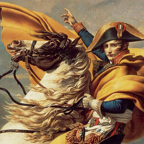 «Ο Ναπολέων διασχίζει τις Άλπεις» (1805), του Ζακ-Λουί Νταβίντ 