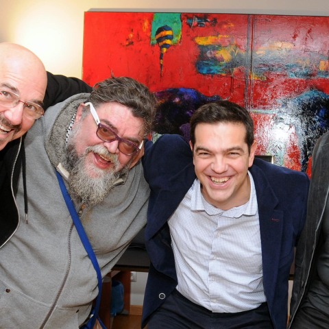 Ο Σταμάτης Κραουνάκης με τον Αλέξη Τσίπρα