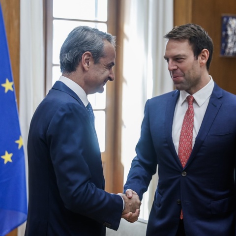 Στέφανος Κασσελάκης και Κυριάκος Μητσοτάκης