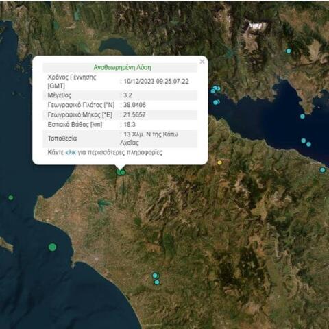 Η λύση του Γεωδυναμικού Ινστιτούτου για τον σεισμό στην Πάτρα