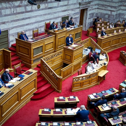 Βουλευτές του ΣΥΡΙΖΑ στην Ολομέλεια της Βουλής