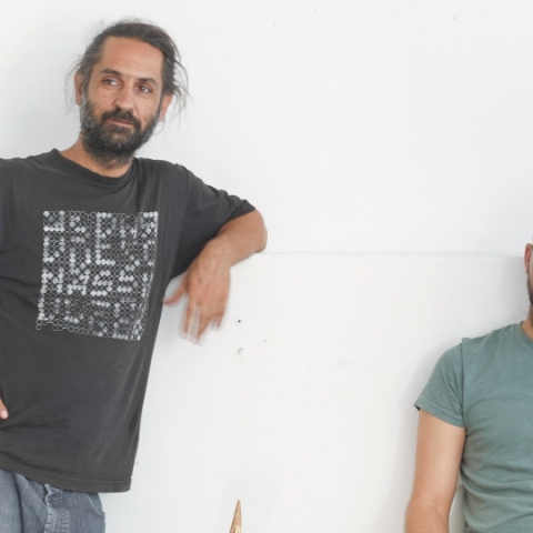 Οι καλλιτέχνες Ηλίας Σιψάς και Απόλλων Γλύκας