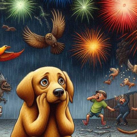 Πυροτεχνήματα, ζώα και ζωάκια