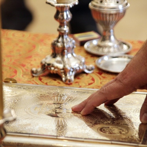 Στιγμιότυπο από την τελετή ορκωμοσίας υπουργών