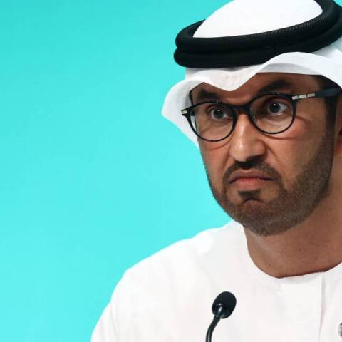 Ο Σουλτάνος Αλ Τζαμπέρ, πρόεδρος του COP28 και εκτελεστικός διευθυντής της εταιρείας πετρελαίων Adnoc