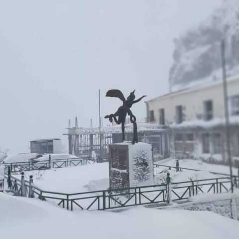 Χιόνια στη Σαμοθράκη