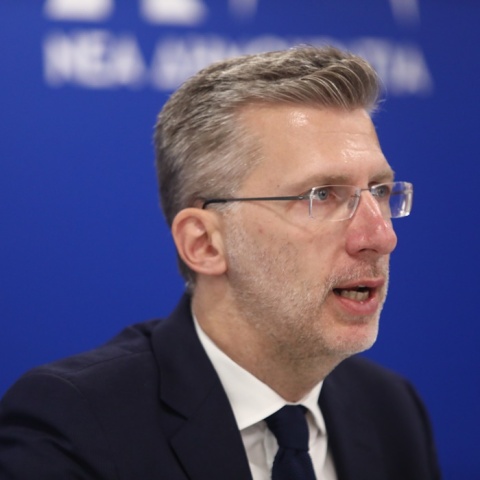 Ο υπουργός Επικρατείας, Άκης Σκέρτσος