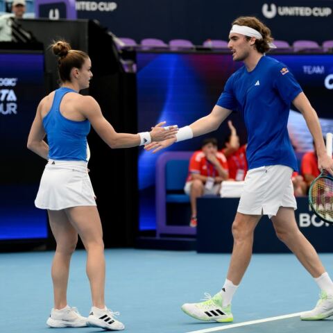 Στέφανος Τσιτσιπάς και Μαρία Σάκκαρη