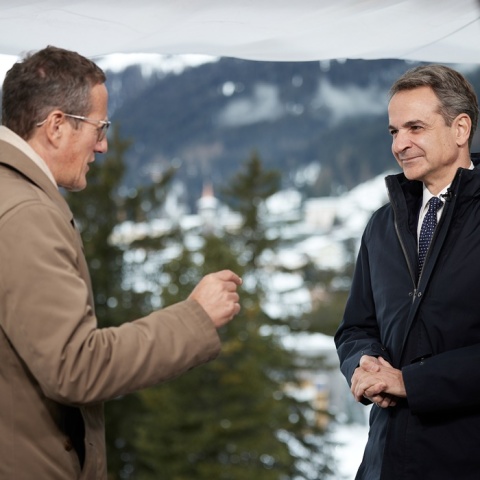 Ο Κυριάκος Μητσοτάκης παραχώρησε συνέντευξη στο CNN στο περιθώριο του Παγκόσμιου Οικονομικού Φόρουμ στο Νταβός