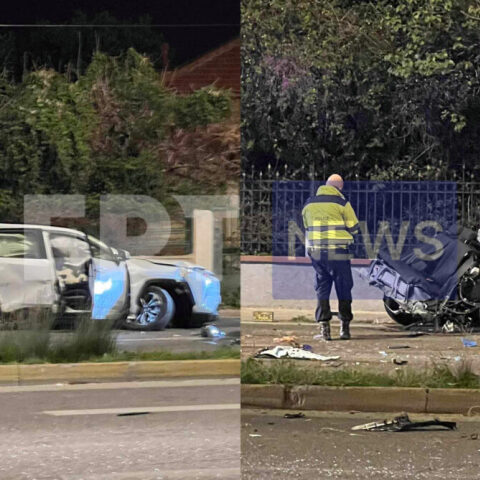 Εικόνες από το τροχαίο δυστύχημα στη Λεοφώρο Βουλιαγμένης 