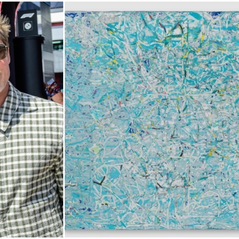 Ο Μπραντ Πιτ δώρισε πίνακα του Mark Bradford στο MOCA