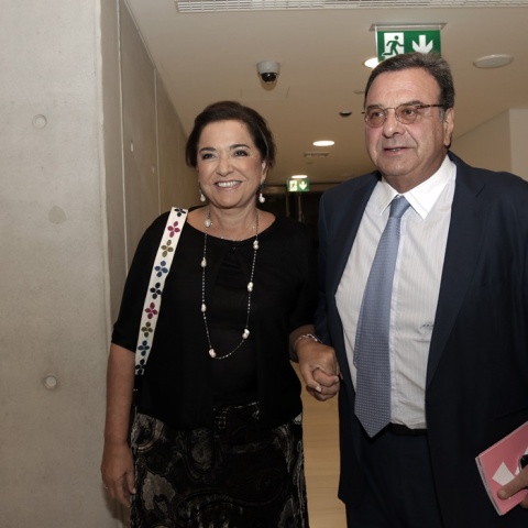 Η Ντόρα Μπακογιάννη με τον σύζυγό της Ισίδωρο Κούβελο