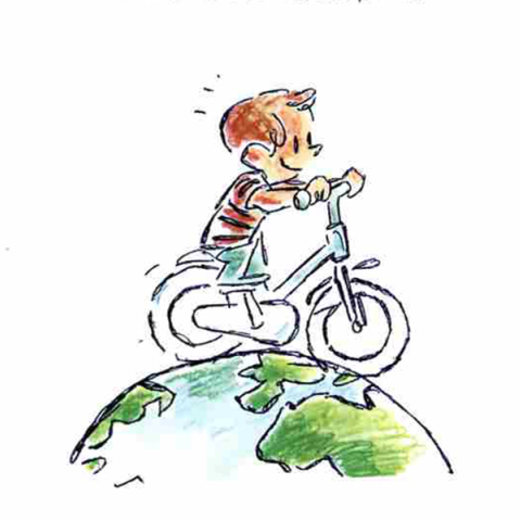 Μάνος Χαραλαμπάκης: «Με ποδηλατάκι γοργό γοργό κινούμαι στη γειτονιά και την ωφελώ!»