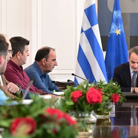 Στο Μαξίμου οι αγρότες για την συνάντηση με τον Κυριάκο Μητσοτάκη